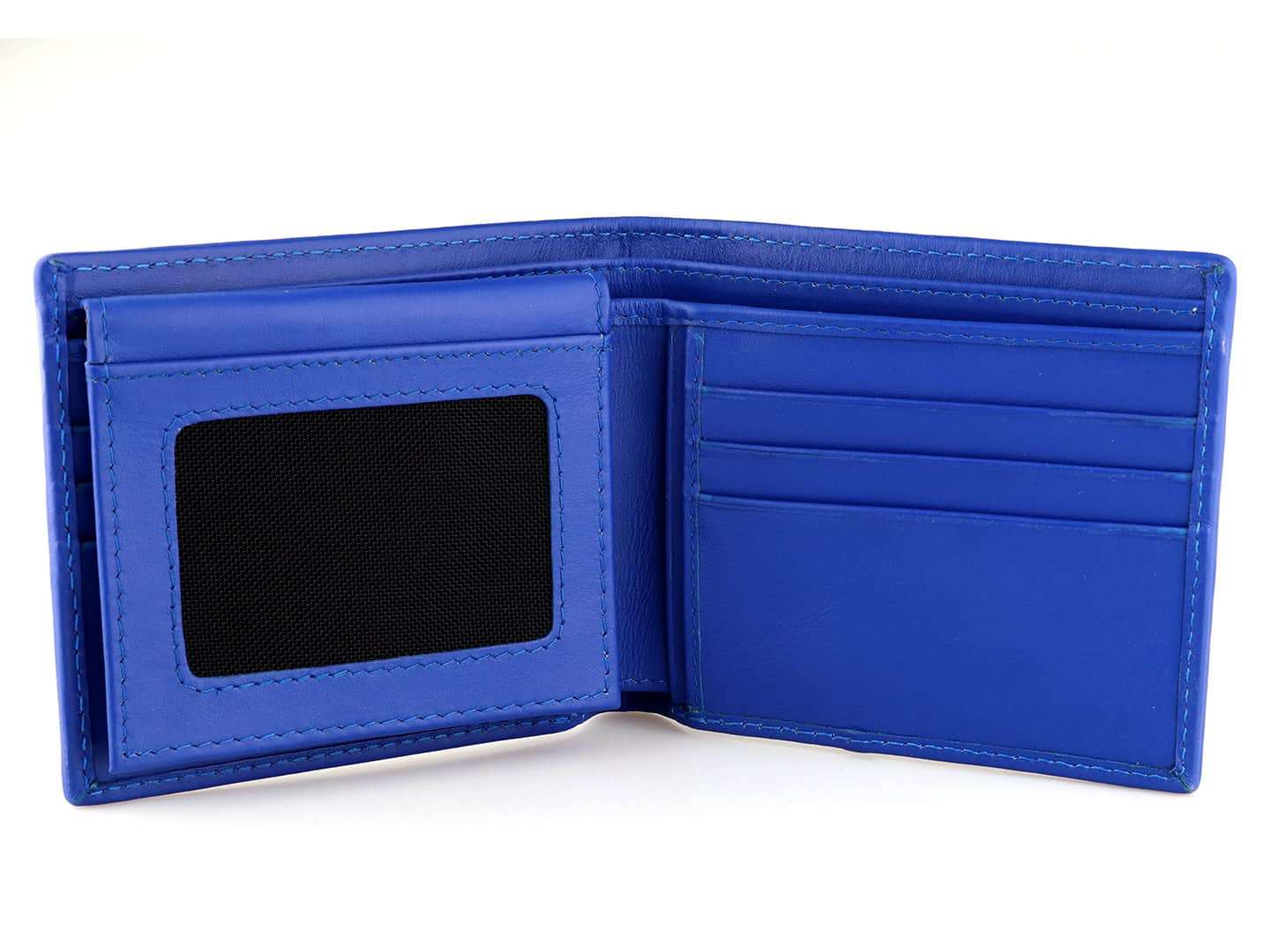 BON MAXIE Leather Phone Pouch Wallet - Cobalt Blue - women's wallets