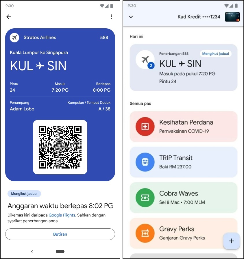 How to quickly add a boarding pass to Google Wallet with a screenshot