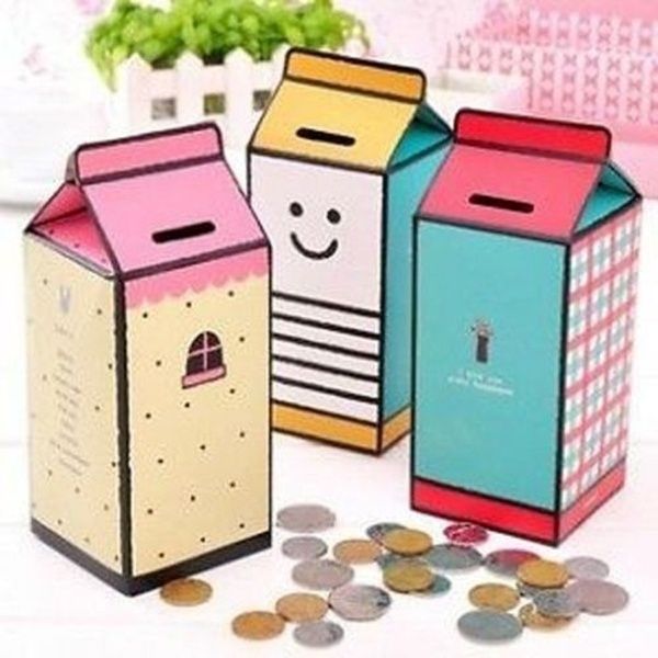 Piggy Bank for Kids – Space Themed Money Saving Tin Coin Box with Lock – FunBlast