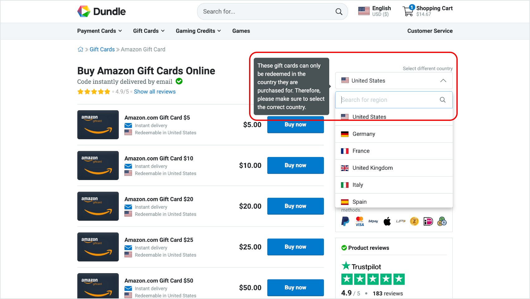 How do I buy and send a digital gift card through PayPal? | PayPal GB