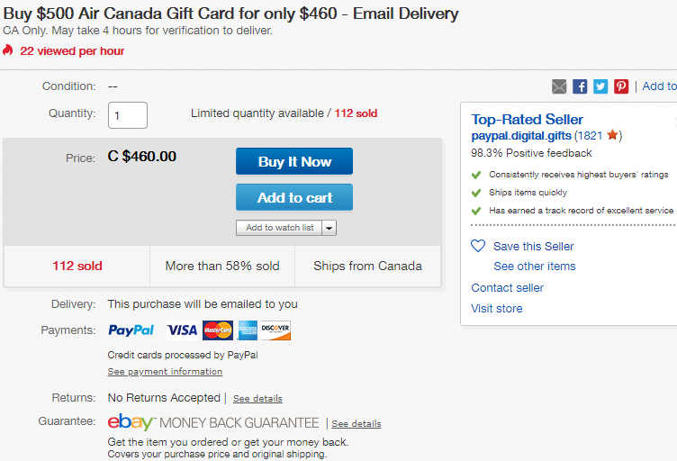 Ebay gift cards and paypal credit? - The eBay Community