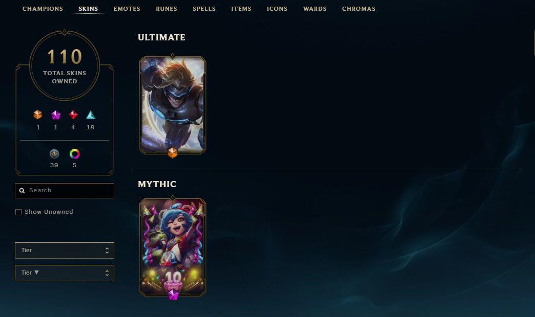 EUW Gold MMR - 20+ Champions | Buy League of Legends Accounts at UnrankedSmurfs