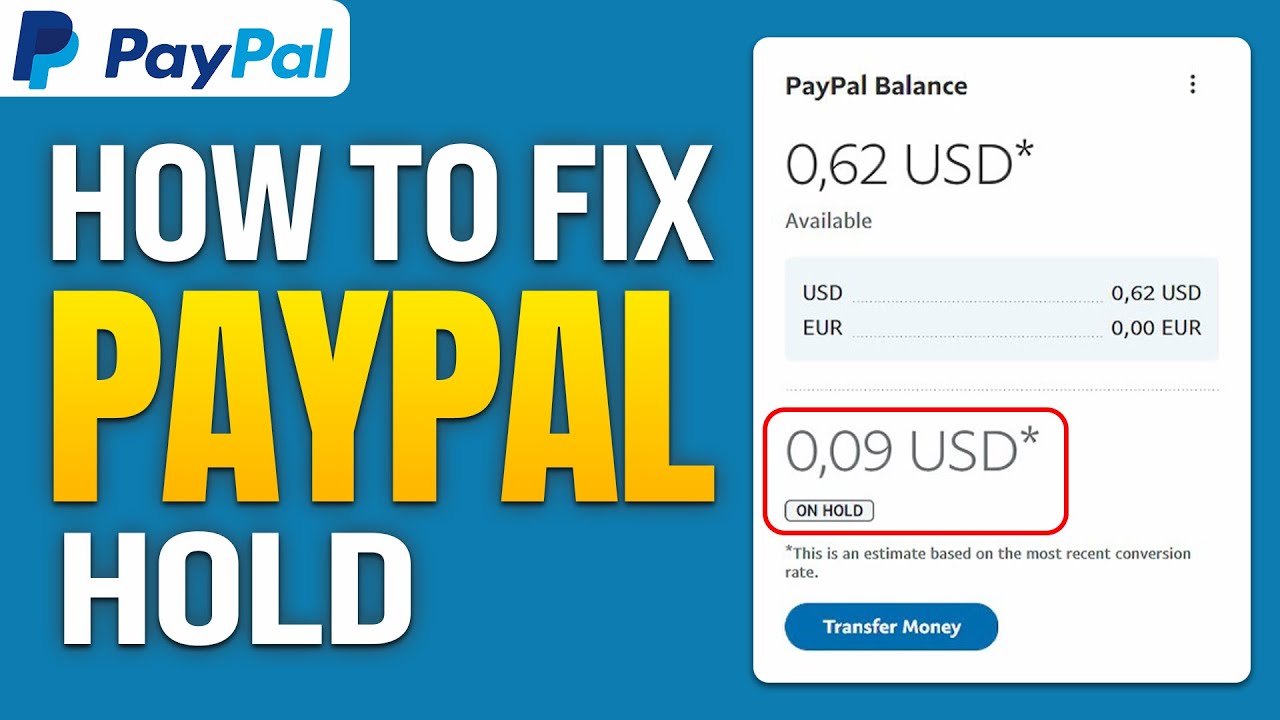 New PayPal account – payments on hold and accessing your money quicker | PayPal CA