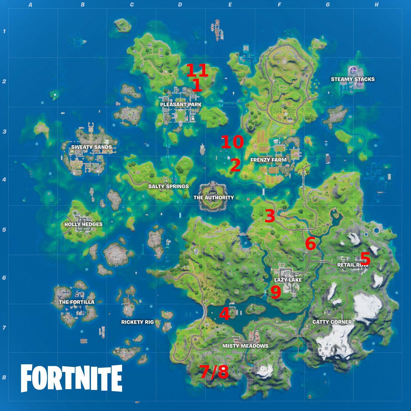 Fortnite Week 6 XP coins: List of all XP coins and their locations- Republic World