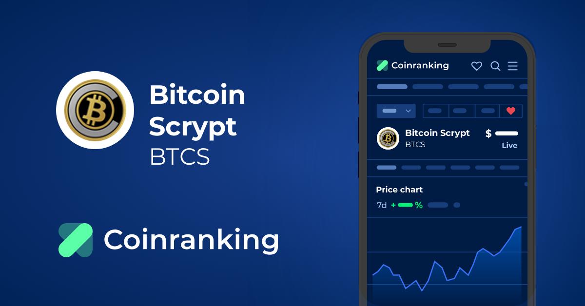 Bitcoin Scrypt Price Today (USD) | BTCS Price, Charts & News | bymobile.ru