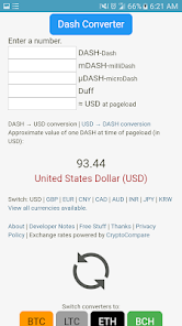 Convert 1 BTC to DASH - Bitcoin to Dash Converter | CoinCodex