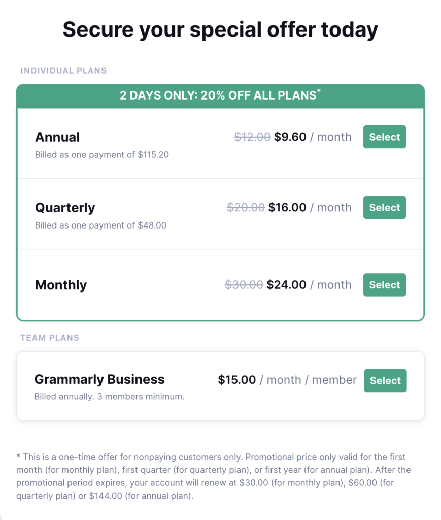 Grammarly Pricing Plans & Features - Tekpon