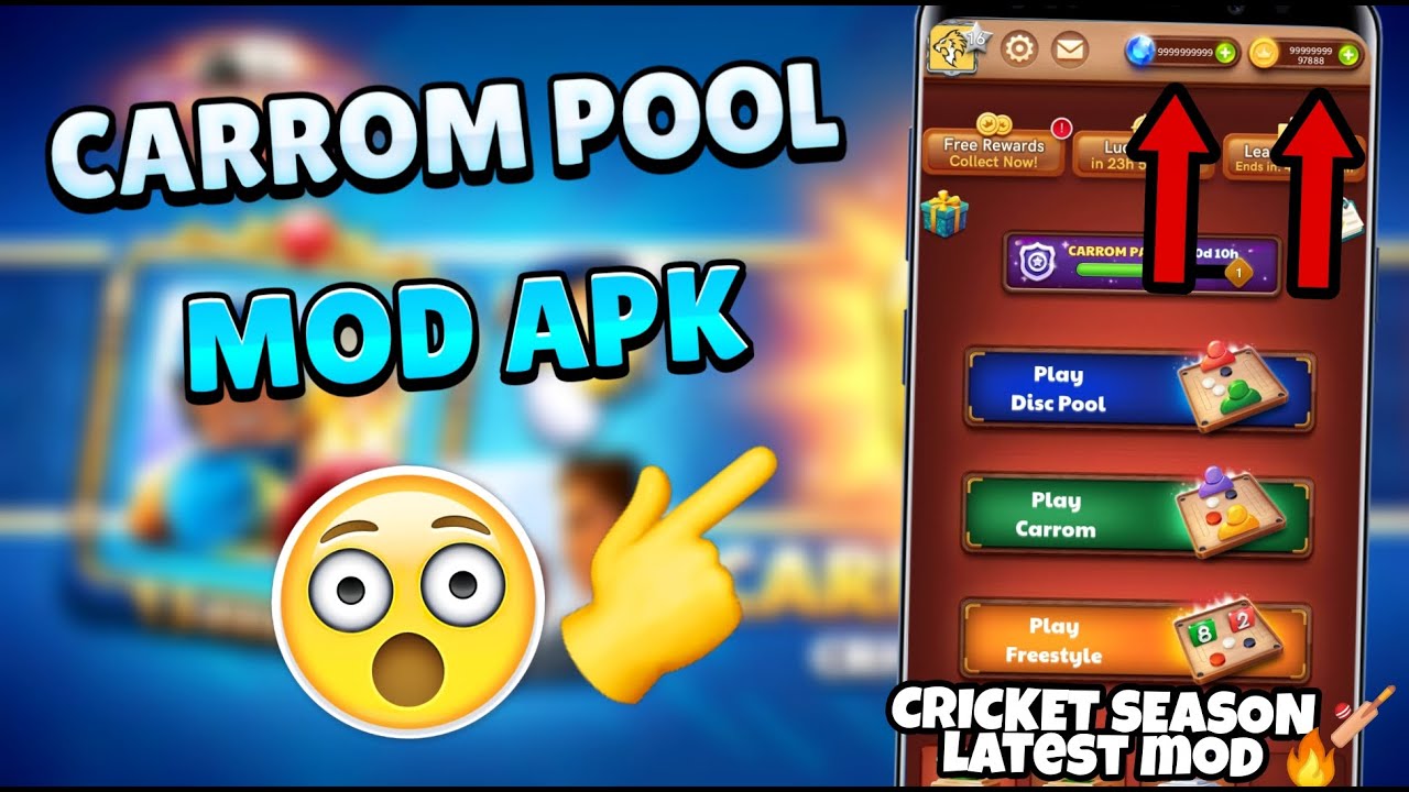 Download Carrom Pool Mod Apk (Unlimited Coins, Gems) 