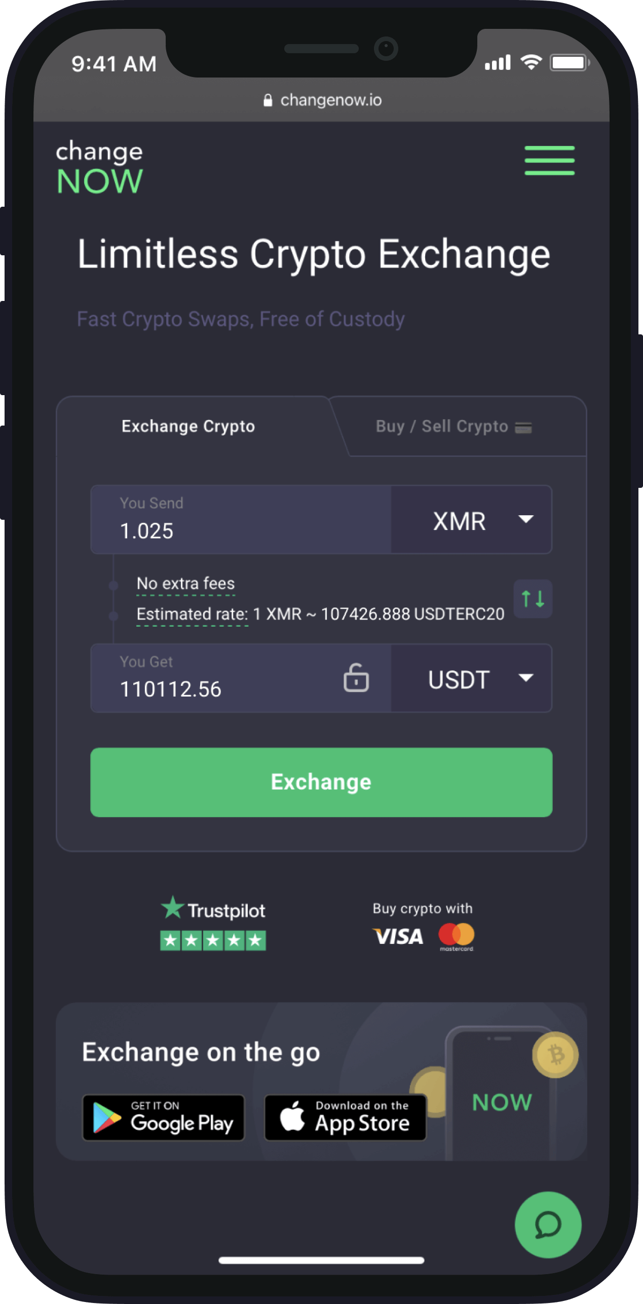 NOW Wallet - best app for crypto assets by ChangeNOW