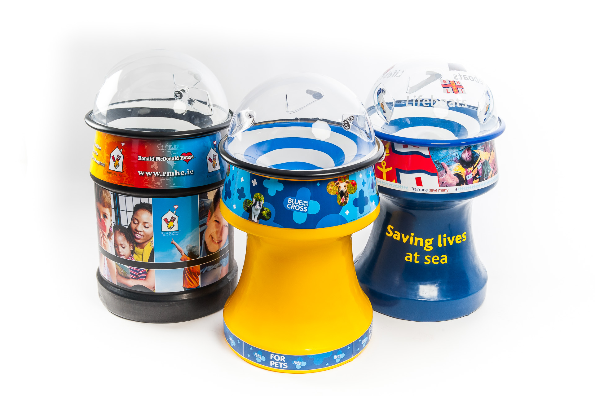 Small Coin Bank Collection Bin Fundraising Box for Charity