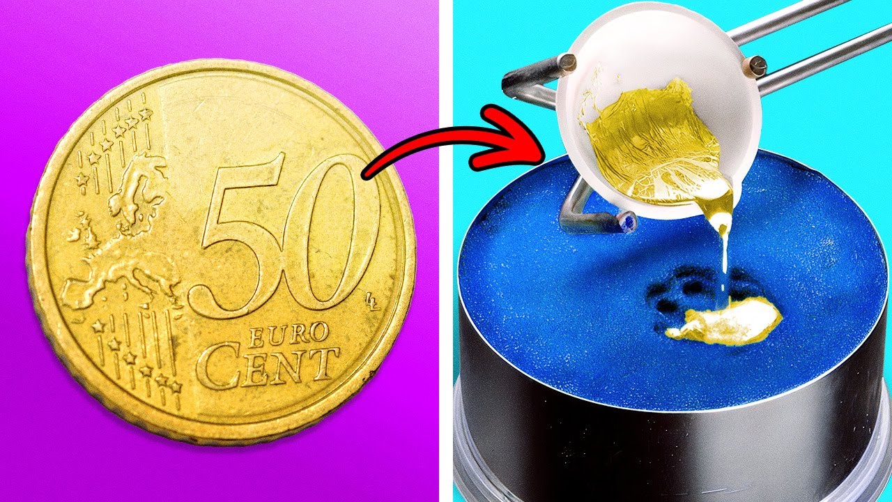 How To Make Gold Coins Out of Hot Glue - YouTube | Coin crafts, Gold diy, Gold coins