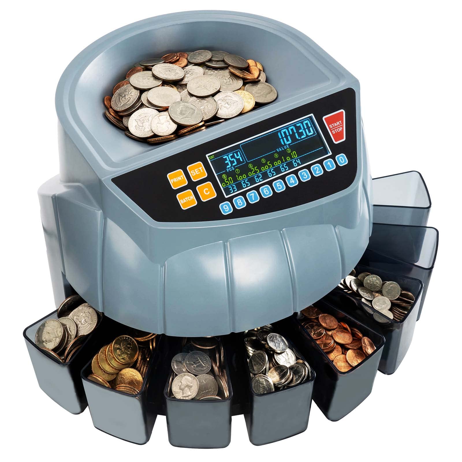 Coin Counter 8 drawers: count, select and enhance coins! | Buy now here!