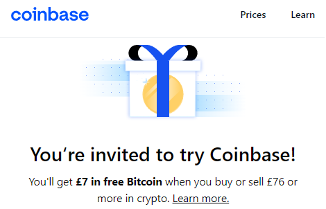 Coinbase Referral Code $10 BTC SignUp Bonus