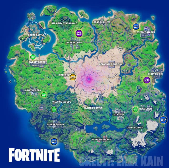 Fortnite Chapter 2 Season 4: Week 6 XP Coin Locations And Guide