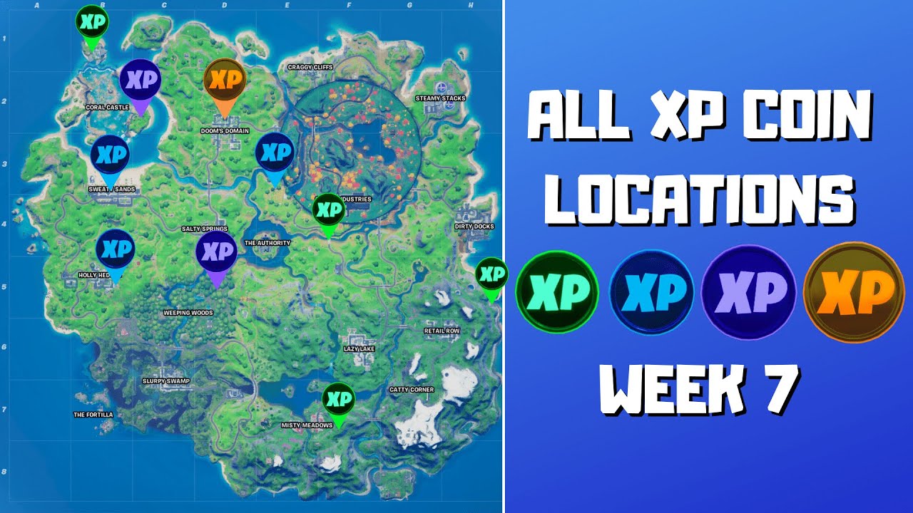 All Fortnite Season 4 Week 3 XP Coin Locations