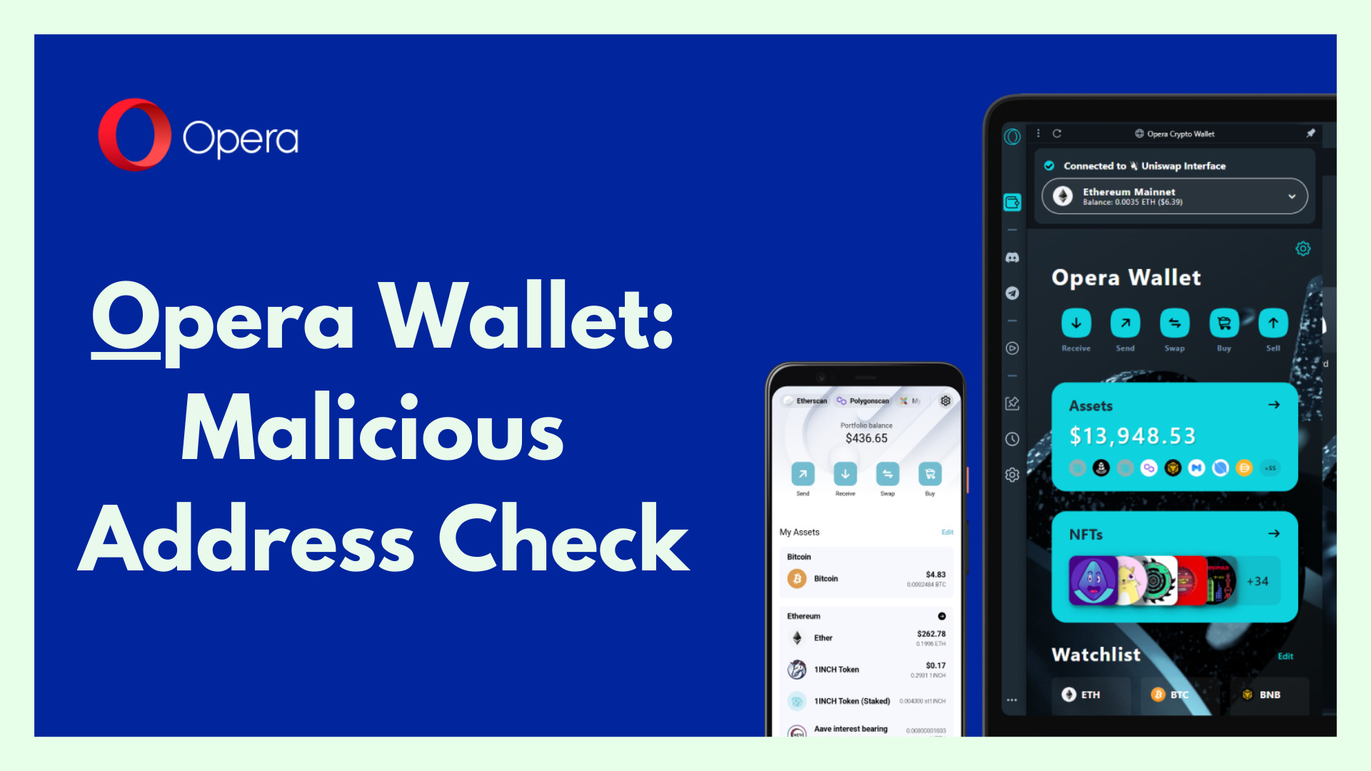 Crypto assets supported by Opera Wallet - Opera Help