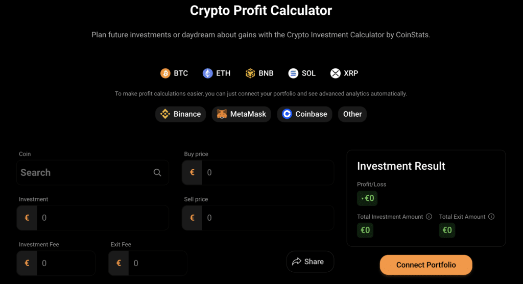 Free Crypto Profit Calculator