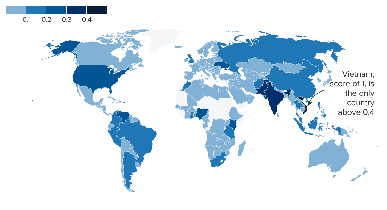 20 Countries that Use Crypto and Bitcoin the Most