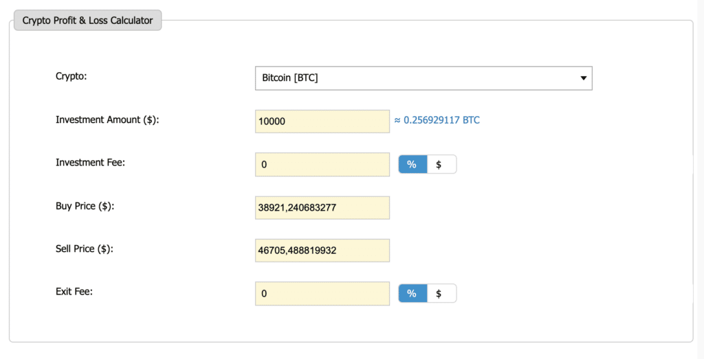 How does a Cryptocurrency Calculator work?