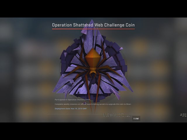 CSGO Operation Shattered Web - Diamond Coin Change - Imgsli