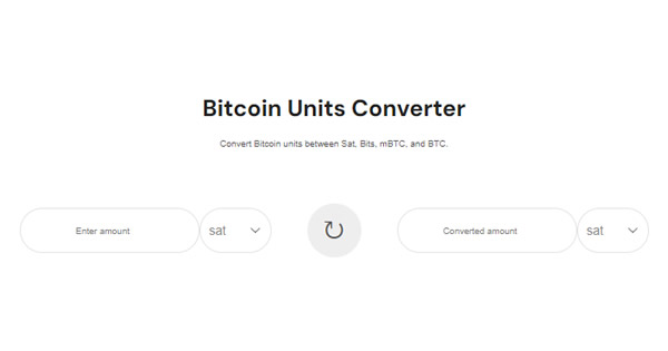 Bitcoin & Satoshi Calculator / Converter