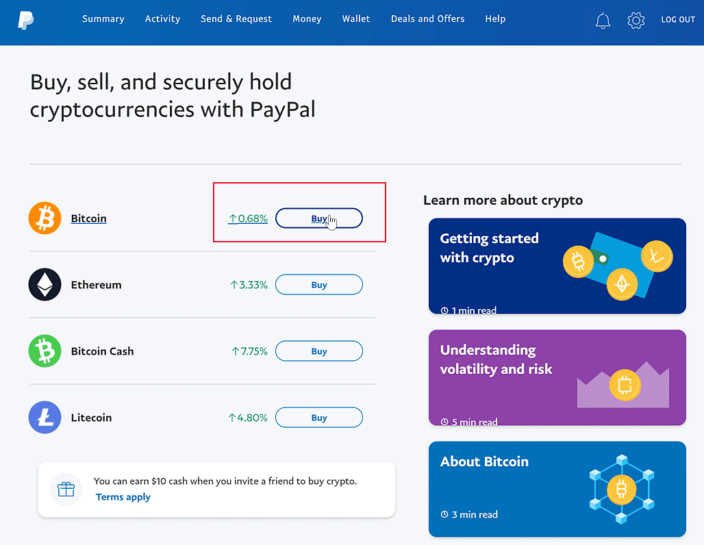 Crypto on PayPal: Fees and Exchange Rates | PayPal US