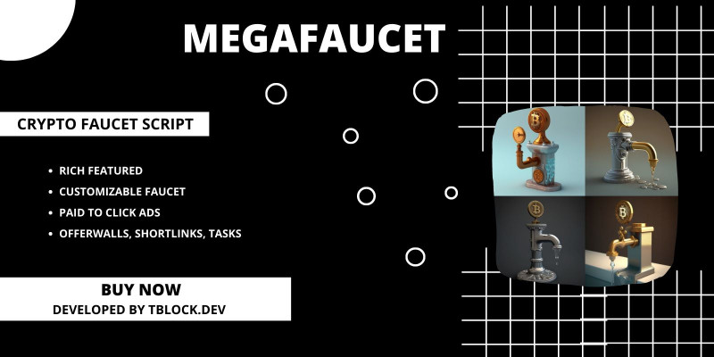 MegaFaucet - Crypto Faucet Script by TblockDev | Codester