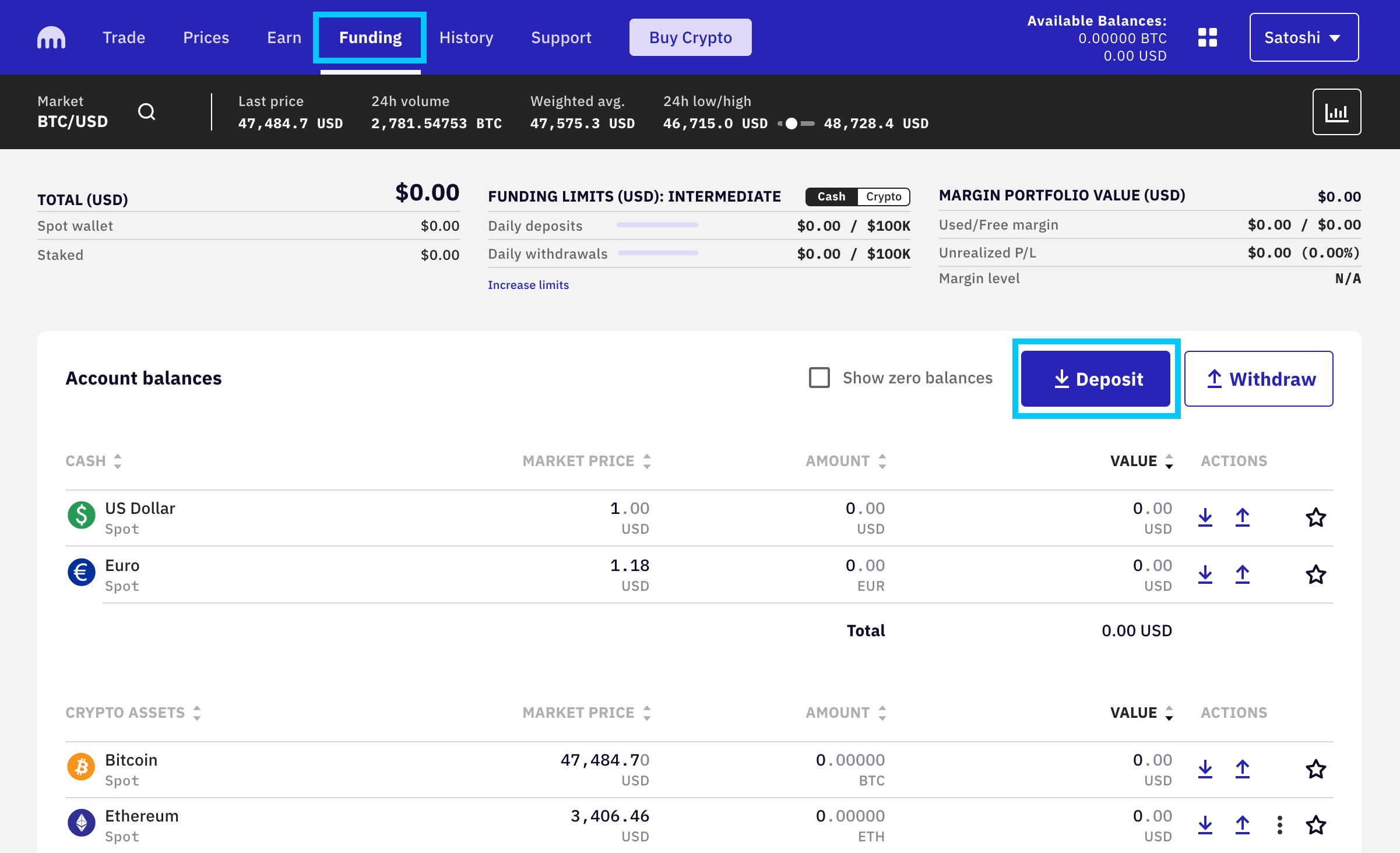 How To Deposit Funds in Kraken