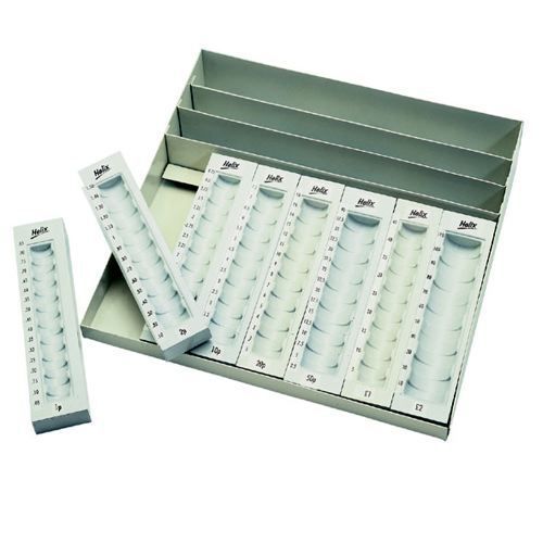 Helix Coin and Banknote Counter Tray CC - CC - - Ideal Office Supplies