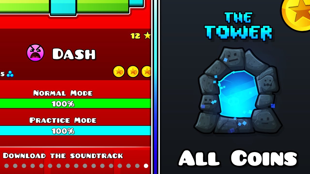 Collecting All 3 Coins in Dash - Geometry Dash Hints & Secrets for PC