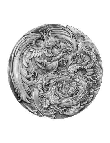 Gold Dragon & Phoenix Coin - 5g | Silver Bullion Malaysia