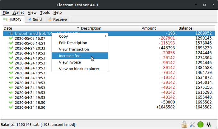 Managing Bitcoin fees in Electrum