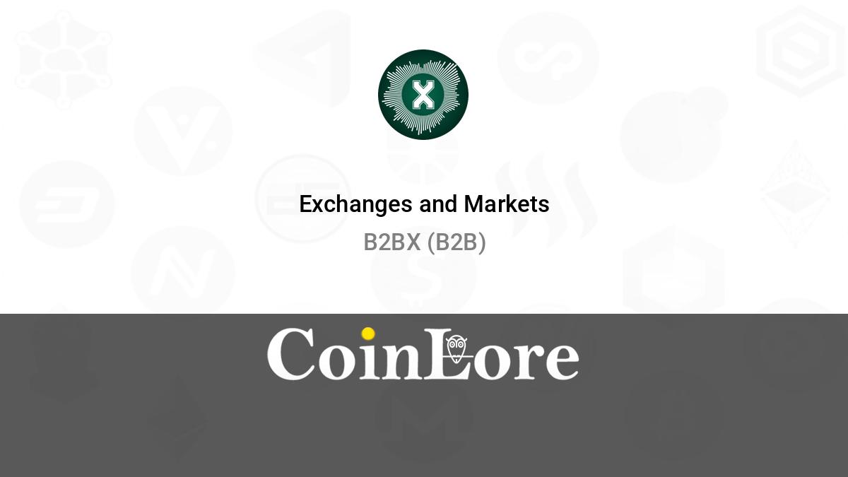 B2B Coin Price Today - B2B to US dollar Live - Crypto | Coinranking