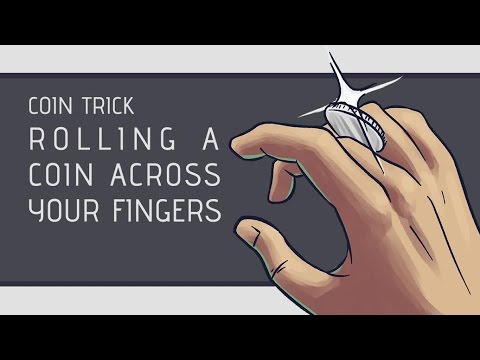 Coin Roll Across Your Knuckles Trick Tutorial