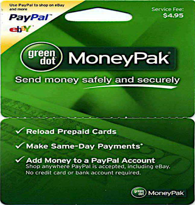 Green Dot Money Pak Card Problems - PayPal Community