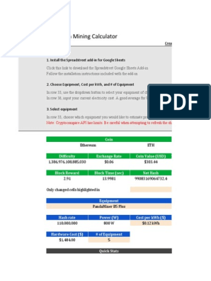 Crypto Coins Mining Profit Calculators - WhatToMine