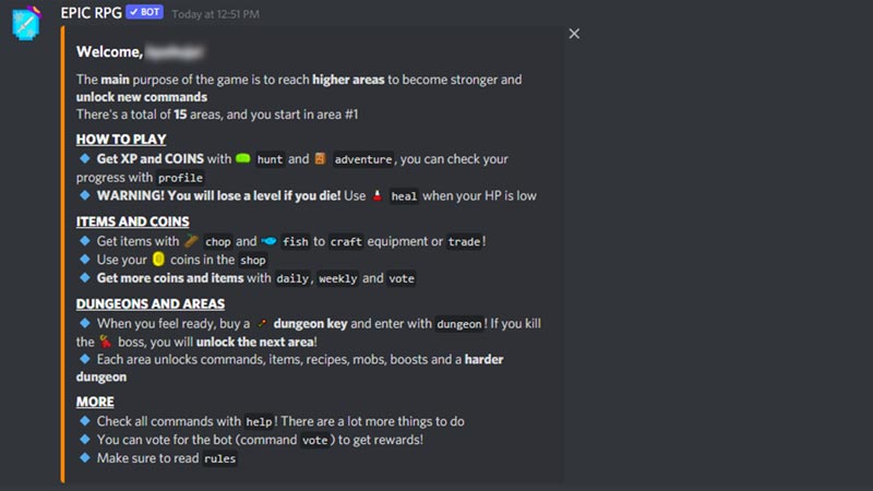 Epic RPG Codes Discord (March ) - Gamer Tweak