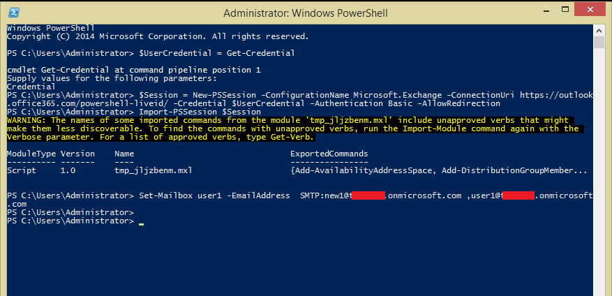 Compare the Exchange Alias to the Primary SMTP Address – Windows Infrastructure Services