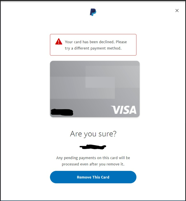 Why was my payment declined? | PayPal SM