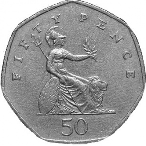 New Smaller 50p : Silver Proof | The Britannia Coin Company