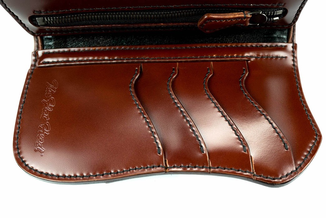 The Flat Head Multi-Fat Leather Medium Wallet Tan