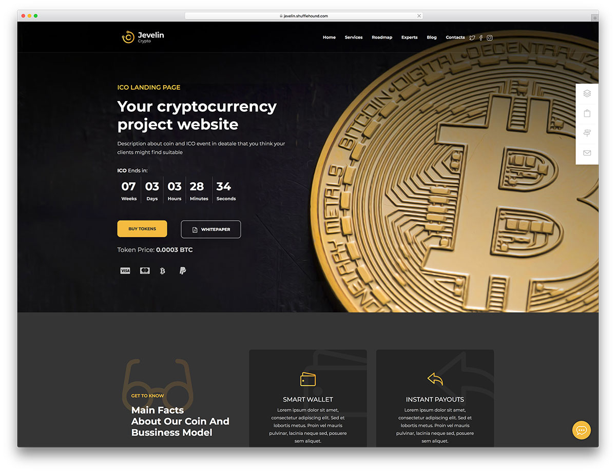 Crypto Website PSD, 10,+ High Quality Free PSD Templates for Download