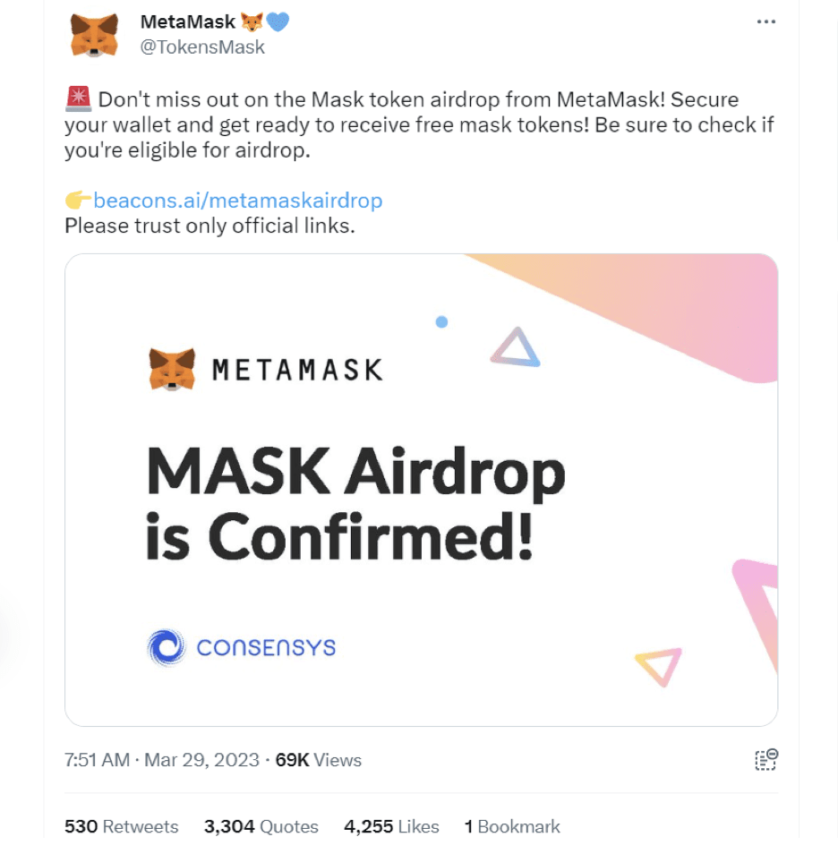 MetaMask ($MASK) Token Airdrop Guide: Earn $ for Free