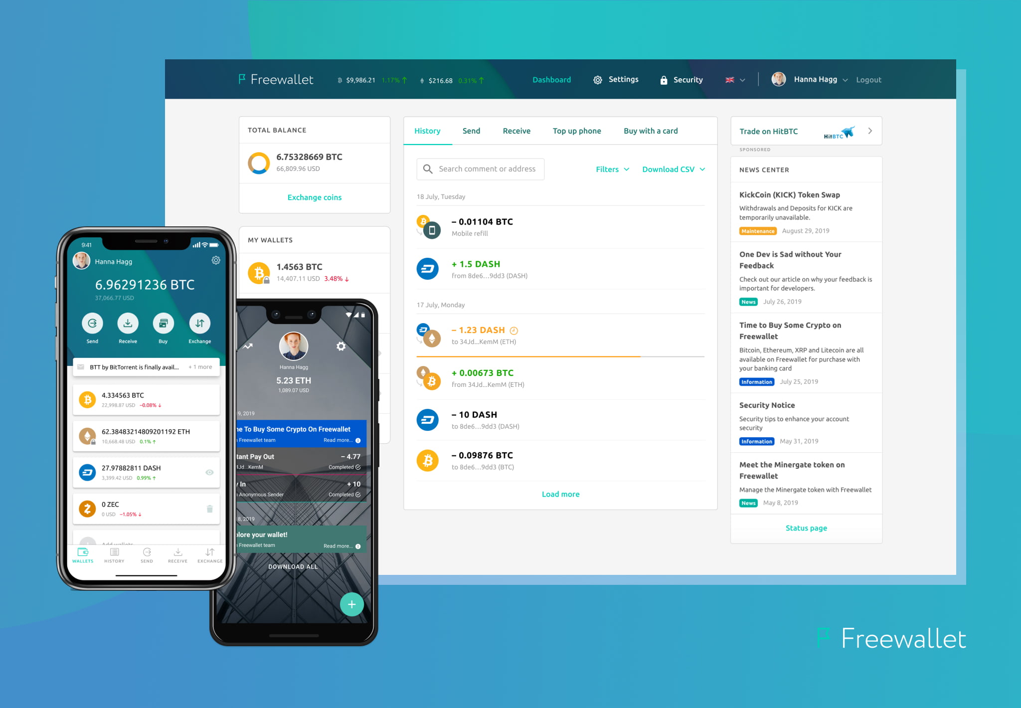 Freewallet Review » Is Freewallet Safe? » Freewallet Fees