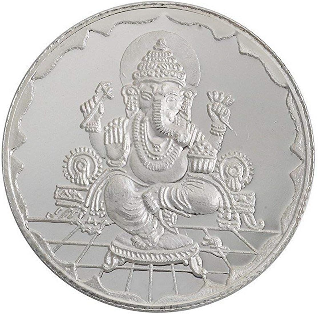 Shree Ganesh Silver Coin of 10 Gram in Purity / Fineness By RSBL