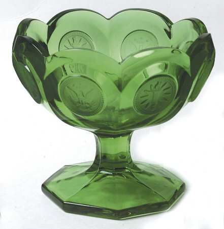 Fostoria Coin Glass Emerald Green – Michael's Fostoria Glass