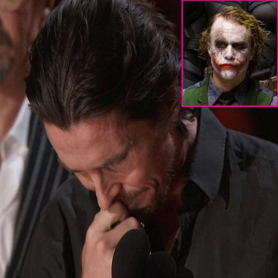 Christian Bale gets emotional over Heath Ledger at MTV Movie Awards - CBS News