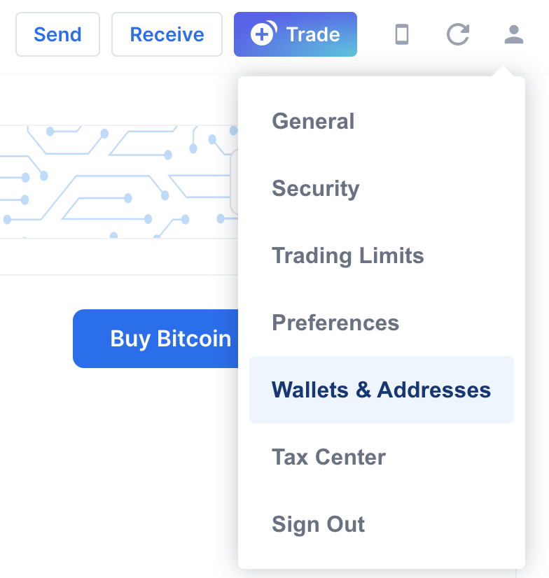 How to find your crypto account address