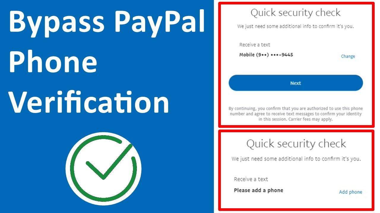 bypass phone number - PayPal Community