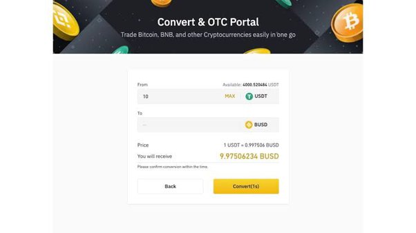 How To Convert Bitcoin To USDT On Binance